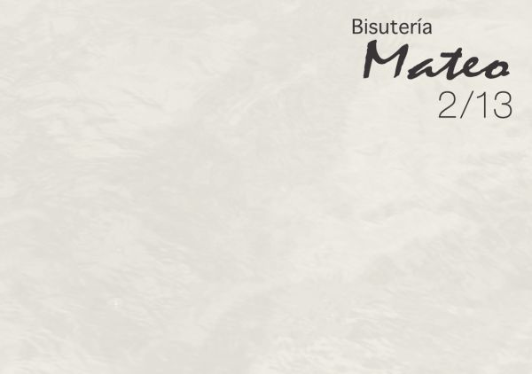 Imágen Portada Catálogo Bisutería Mateo 2013-2